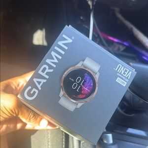 Garmin Venu Smartwatch - Silver and Black